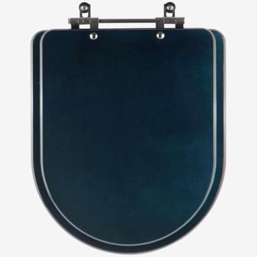 Imagem de Assento Sanitário Mdf Carrara Azul Degrade para vaso Deca