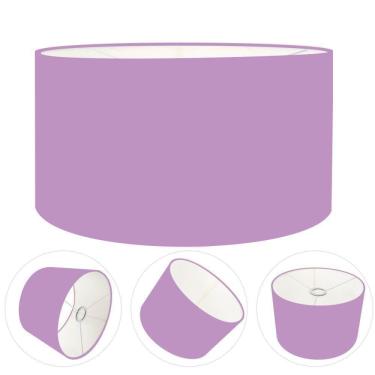 Imagem de Cúpula Abajur Cilíndrica Cp-7023 ø50x21cm Lillás