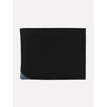 Imagem de Carteira Original Penguin Masculina Couro Recorte Logo Preta, Único