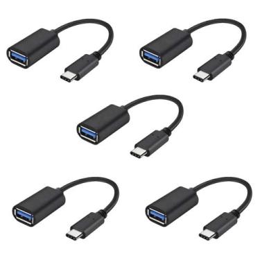 Imagem de 5 Adaptador Otg Usb C Para Iphone 15 16 Android Pendrive - Knup