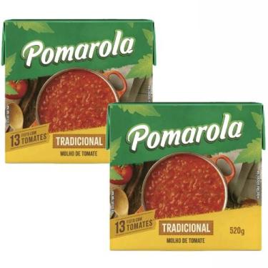 Imagem de Pomarola Tradicional Molho De Tomate 520ml Kit C/ 02 Unid - CARGILL, 1