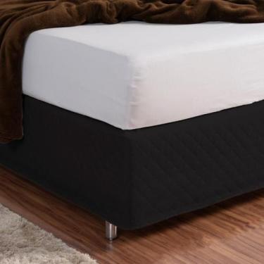 Imagem de Saia Para Cama Box Tamanho Casal King Matelado Ultrassônico Varias Cor