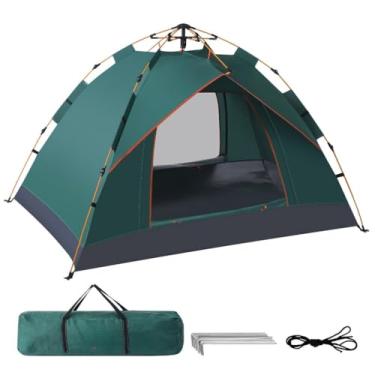 Imagem de NEW HAWAII Barraca Camping Portátil,Tenda de Acampamento Automática 3-4 Pessoas 200 * 200 * 138cm(Verde)