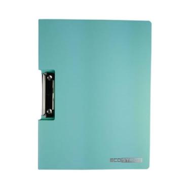 Imagem de Pasta Prancheta Horizontal A4 Azul Claro Yes com Bolso Interno Documentos Apresentação Profissional