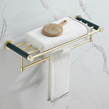 Imagem de Toalheiros, conjunto de ferragens de banheiro conjunto de acessórios de hardware de banheiro com barra de toalha, rack de lenços, prateleira, escova de vaso sanitário, tripé, kit de acessórios de