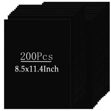 Imagem de Cartolina QTLCOHD preta 200 folhas 21x29cm 250gsm/92lb