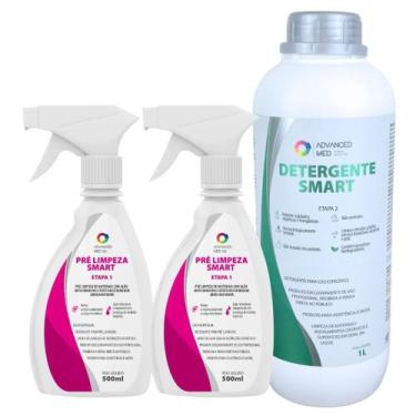 Imagem de Kit Duplo PréLImpeza Hospitalar Smart e 1 Detergente Hospitalar Smart 