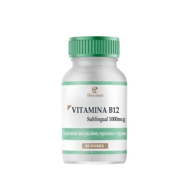 Imagem de Vitamina B12 1000Mcg 90 Capsulas Sublinguais