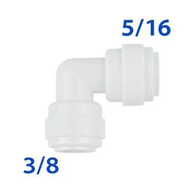 Imagem de Adaptador Cotovelo Redutor 5/16 3/8 Engate Rápido - AAS SUPPLY CHAIN A