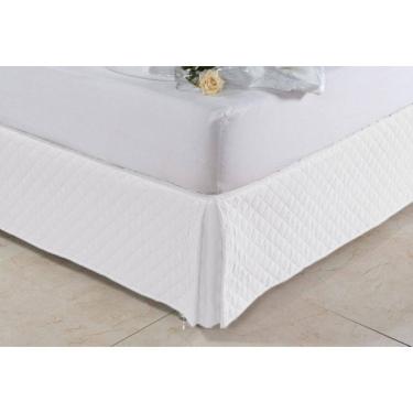 Imagem de Saia Box Matelada Ultrassonica Para Cama Solteiro King 110Cm