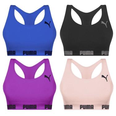 Imagem de Kit 4 Tops Puma Nadador Sem Costura Feminino