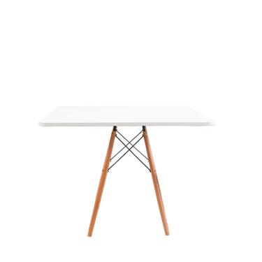 Imagem de Mesa Jantar Quadrada Eiffel 80cm Branco Mdf Charles Eames