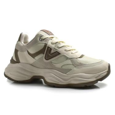 Imagem de Tênis Casual Feminino Via Marte 158-023-18, Creme, 35