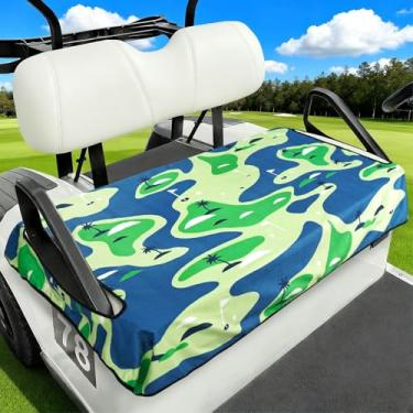 Imagem de Capas de assento de carrinho de golfe, acessórios de carrinho de golfe, cobertores de toalha de assento de carrinhos de golfe para homens e mulheres, capas de assento de golfe para carro de clube e