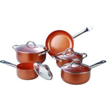 Imagem de Jogo De Panelas 5pçs Antiaderente Indução Zahtar Hauskraft Luxo - ETIL