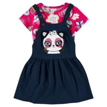 Imagem de Conjunto Infantil Menina Body e Salopete Malwee Ref. 97943-Feminino