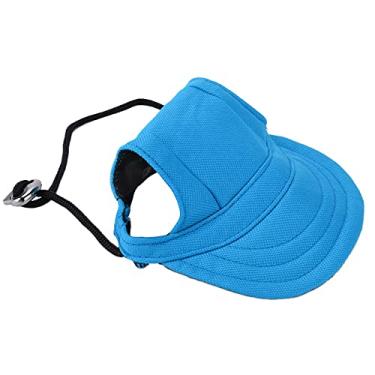 Imagem de Yctze Chapéu de Beisebol para Cães para Proteção Solar – Chapéu Esportivo Ajustável para Animais de Estimação Com Orifícios para As Orelhas para Cães Pequenos – Confortável e Elegante para (M)