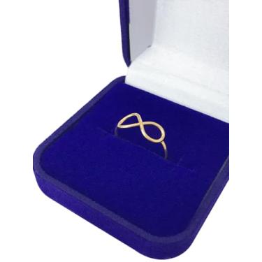 Imagem de Anel Feminino Infinito Fio Ouro 18k 750 c/Estojo e Certificado (16)