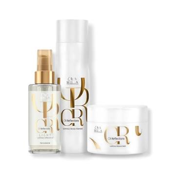 Imagem de Kit Wella Professionals Oil Reflections - Shampoo 250ml, Máscara 150ml e Óleo Light 100ml