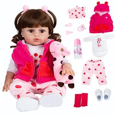 Imagem de Boneca Bebê Reborn Silicone Menina Brastoy Pode Tomar Banho (Rafa 48cm)