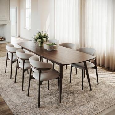 Imagem de Nuloom Hillstone Collection Tapete de área de 6 cm x 20 cm, medalhão envelhecido vintage tradicional, grosso e macio, durável, mistura de poli/juta, fácil de limpar, sala de estar, quarto