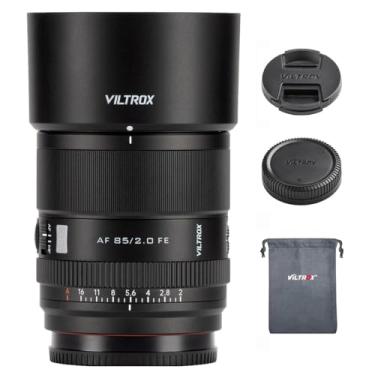 Imagem de VILTROX Lente AF 85 mm F2.0 FE quadro completo para câmeras de montagem E, lente de abertura grande de foco automático para a7RV ZVE1 a7CR a7CII A7SIII A7II A7RII a7LL/A, a7RASCG a9 A1 FX3 a6300