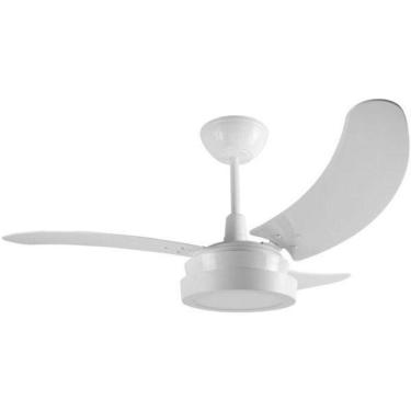 Imagem de Ventilador Búzios Led Branco 220V 3 Pás Brancas