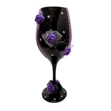 Imagem de Taça Preta Pomba Gira Maria Mulambo Rosas + Presente