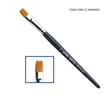 Imagem de Pincel Chato N° 14 Art 600 Taklon Giotto - Caixa 12 Unid.