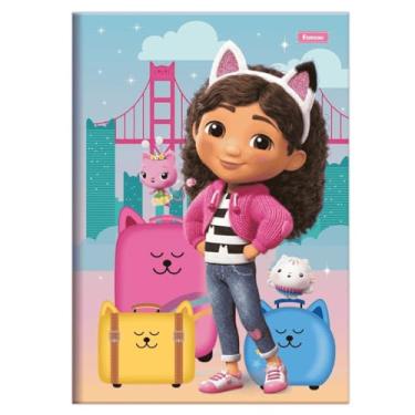 Imagem de Foroni Caderno Brochura A Casa Mágica da Gabby, 80 Folhas, Capa Ilustrada com Personagens, Designs Mágicos, Material Escolar Infantil