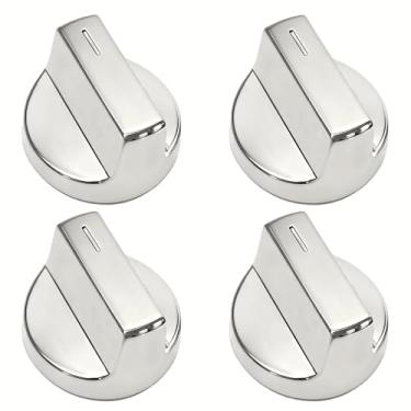 Imagem de W11517331 W11117415 Pacote com 4 maçanetas para queimador de superfície compatíveis com Whirlpool WEE745H0FS1 WEE745H0FS0 WEE745H0FS2, substitui W11117415 W11517331 W10850022 7 W11 458840