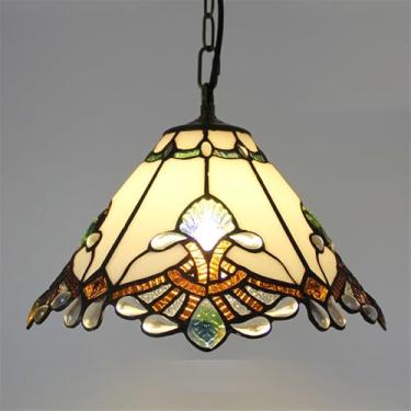 Imagem de Luminária pendente de luxo contemporânea para restaurante, com LED, estilo americano criativo, para sala de estar, quarto, hotel, villa, corredor, café, bar, escada, lustre de vidro colorido