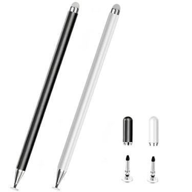 Imagem de 2 canetas Stylus para Samsung Galaxy Z Fold 7 Universal High Sensitive S Pen (preto + branco 2)