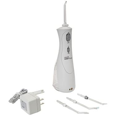 Imagem de Waterpik Fio dental sem fio Plus com 4 pontas de fio dental, recarregável e portátil para viagens e casa, aceito pela ADA, branco WP-450