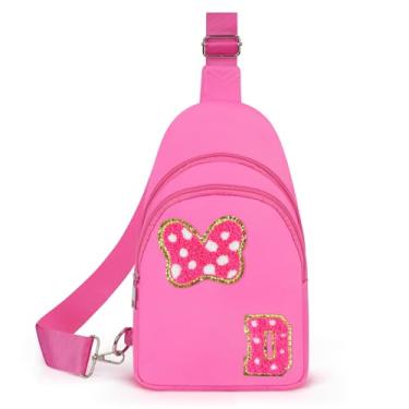 Imagem de Pochete transversal para meninas de 14 anos, 7, 8, 9, 10, 11, 12, 13, 14 anos, para meninas e mulheres, rosa, D