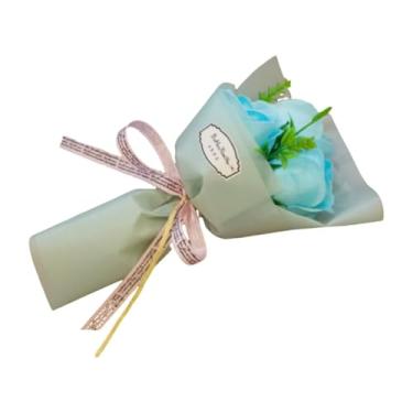 Imagem de 3 cabeças de buquê de rosas artificiais, pétalas de flores, presentes de Dia dos Namorados para mulheres, melhor amiga e namorada, aniversário, Natal Dia dos Namorados da filha filho marido, flores