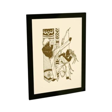 Imagem de Quadro Decorativo A3 Capoeira Luta Berimbau Decoração Poster Poster