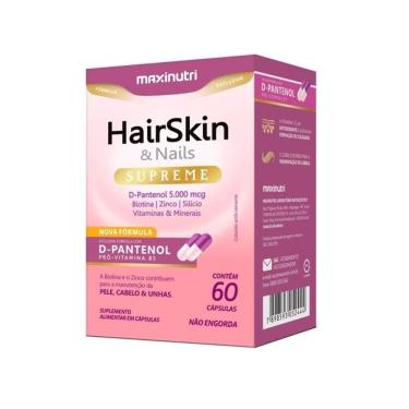 Imagem de Hairskin E Nails Supreme (60 Caps) - Padrão: único