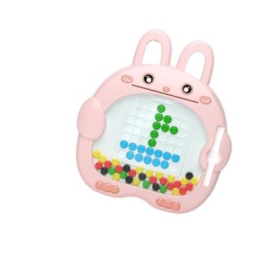 Imagem de Lousa Mágica Caneta Magnética Prancheta Infantil Educativo Cartelas de Desenho | APOLLO'S STORE (Coelhinho G - Rosa)