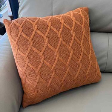 Imagem de Almofada com Enchimento Dublin 45x45 Cobre Big Tricot