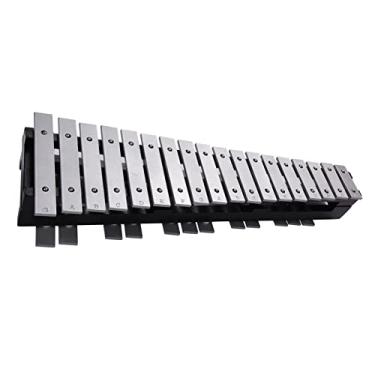 Imagem de Moldura de Madeira 30 Notas Dobrável Glockenspiel Xilofone Barras de Alumínio Instrumento Musical Com Bolsa