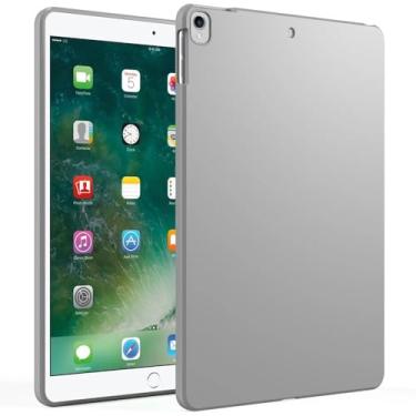 Imagem de WOGROO Capa para iPad 9ª geração/iPad 8ª geração/iPad 7ª geração (10,2 polegadas, modelo 2021/2020/2019), capa protetora fina e macia para tablet iPad de 10,2 polegadas, cinza
