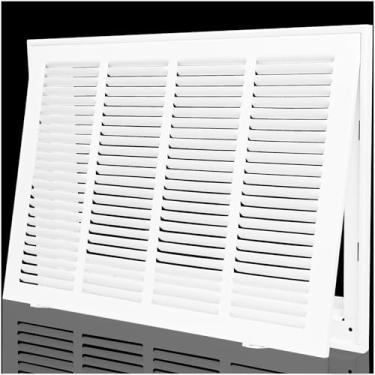 Imagem de Grade de ar de retorno, grade de cobertura de ventilação de retorno de ar para teto e parede, grade de cobertura de ventilação de aço HVAC A/C serve para abertura de duto 50 cm L x 30 cm A, comporta