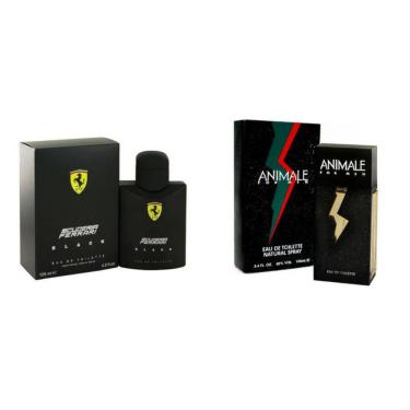 Imagem de Kit Ferrari Black 125ml e Animale For Men 100ml