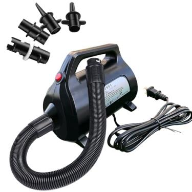 Imagem de Bomba de ar elétrica de 600 W para tapete inflável de ginástica, cama de ar, piscina, jangada, barco, bomba de ar elétrica rápida, bomba de ar portátil