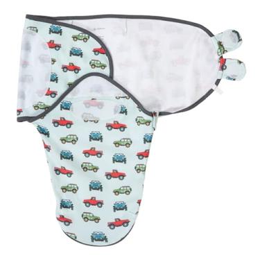 Imagem de LollyBanks Saco de cueiro de 0 a 3 meses, 100% algodão orgânico com zíper de fácil troca, saco de dormir macio e respirável para recém-nascidos, envoltório suave para bebês, itens essenciais para