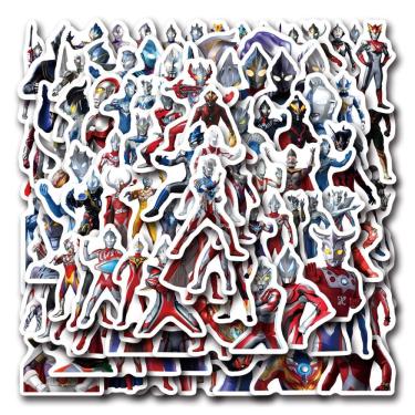 Imagem de Adesivos Ultramans, vinil impermeável, anime, 100 unidades/lote, 5-7 cm