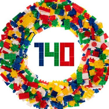 Imagem de Blocos de Montar Infantil Educativo Happy Blocs com 140pçs