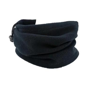 Imagem de Cachecol Tubular Ajustável Unissex Em Fleece Polar Para Inverno, Prote