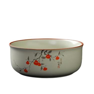 Imagem de Cinzeiro Cinzeiro grande de cerâmica 17 cm para uso em mesas escritório, casa e na sala estar